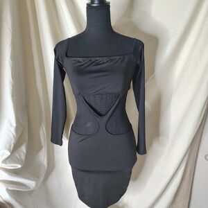Elegant Black Bodycon Dress